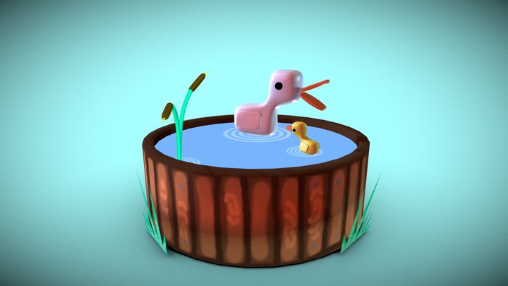Ducky Pond 3D Model