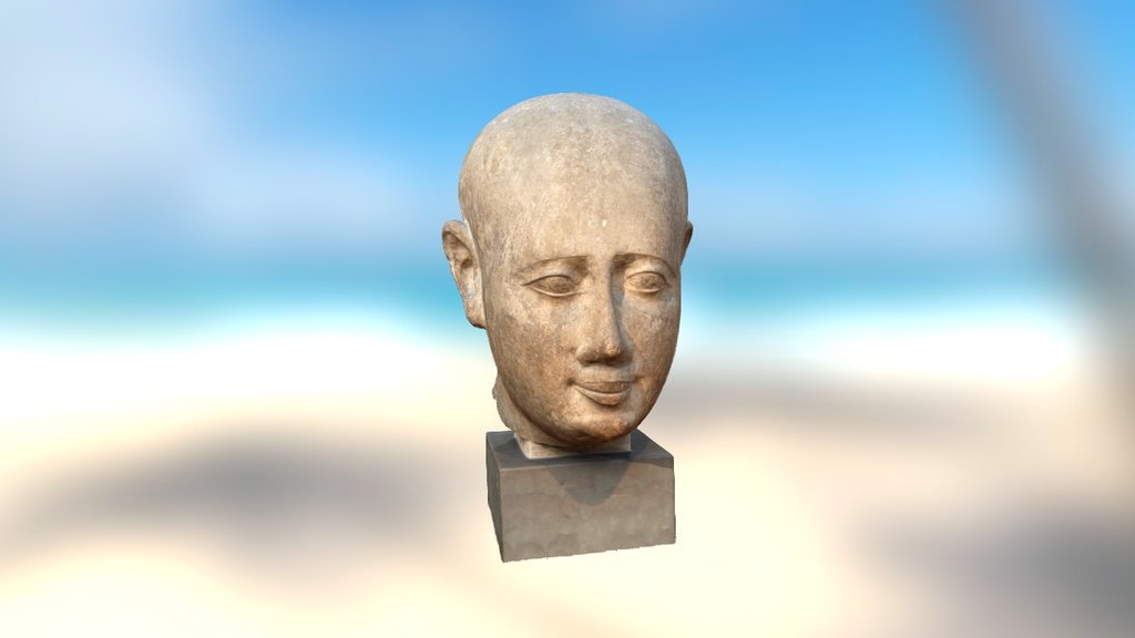 Head from a male statue