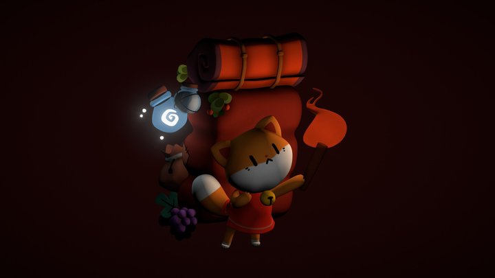 Adventure cat 3D Model