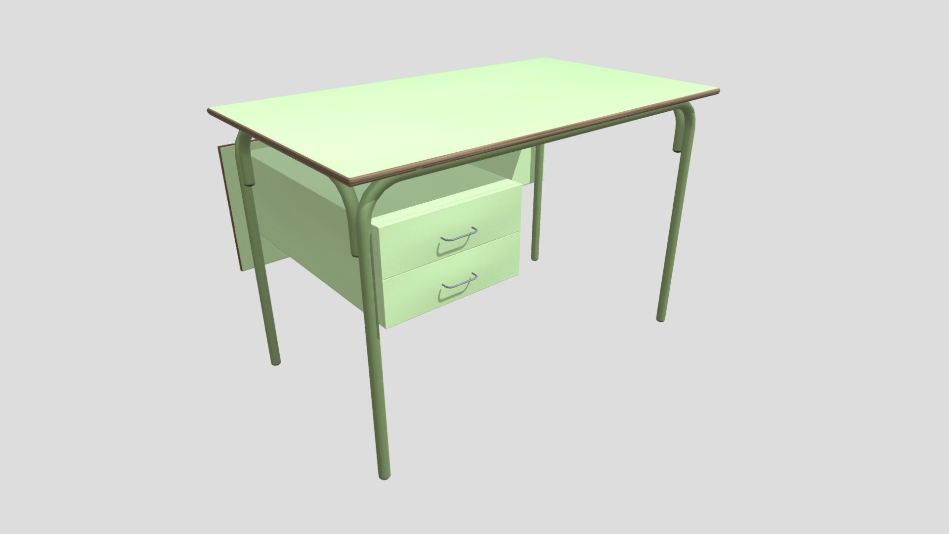 Teacher Desk - Download Free 3D model by Luis Vidal (@Luis_Vidal ...