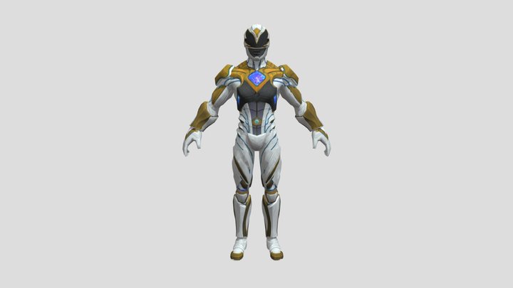 White Ranger 2017 Movie - Power Rangers 3D Model
