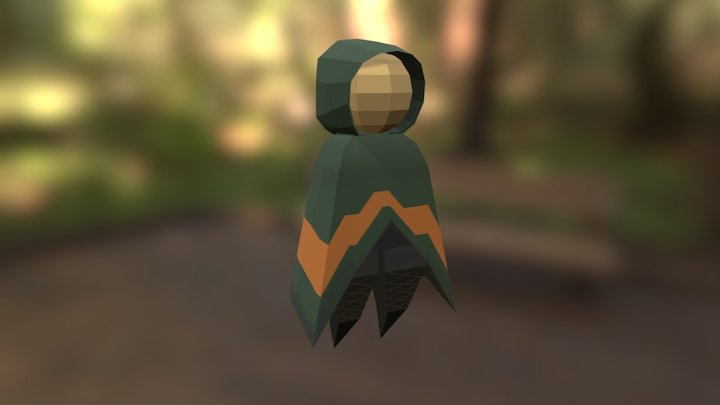 Low-Poly Ranger Character 3D Model