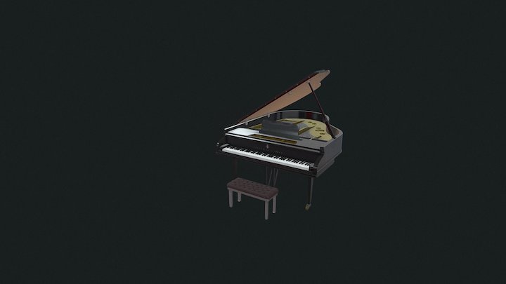 Grand Piano 3D Model