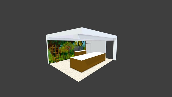 Fresque jungle 3D Model