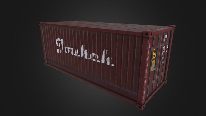 Container (Low Poly) 3D Model