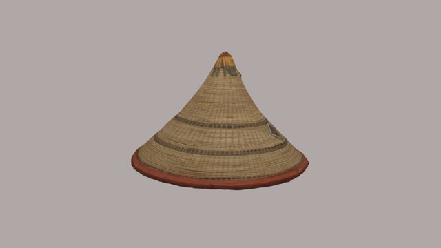 Fulani Straw Hat 3D Model