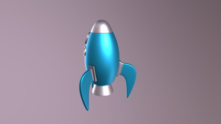 Toy Rocket 3D Model