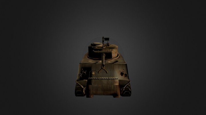 Sherman M4 A3 Tank 3D Model