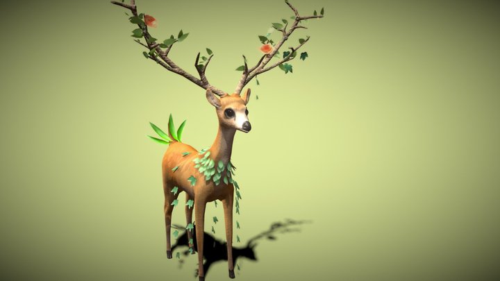 Divine Deer 3D Model