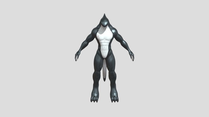 anthro-shark 3D Model