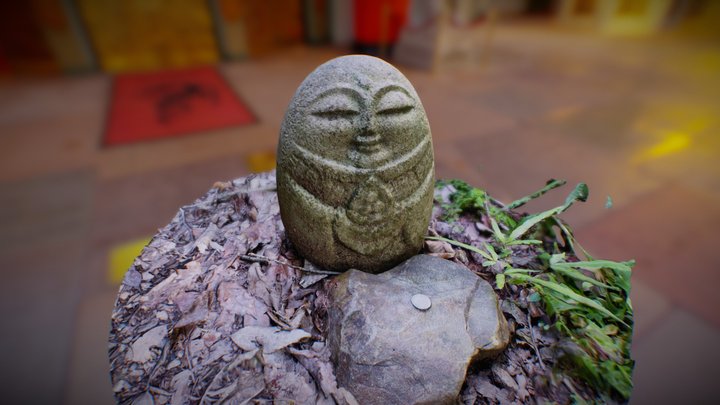 Jizo statue - Kyoto Japan - MTSU Animation 3D Model