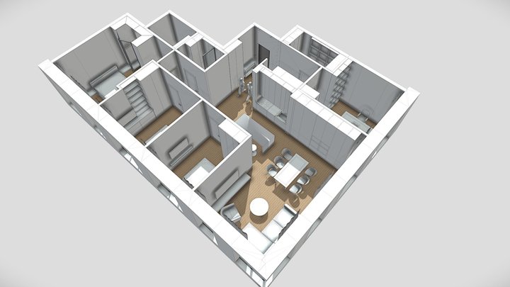 Вест_Гарден_Вариант_04 3D Model