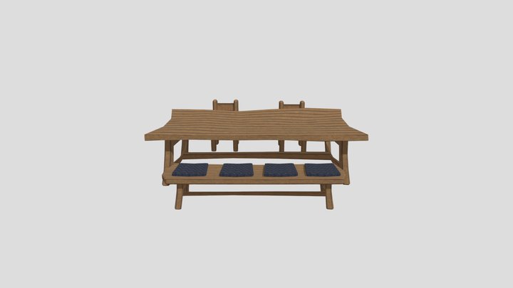 Tavolo Sedie e panchina – Kostenloses 3D-Modell STL