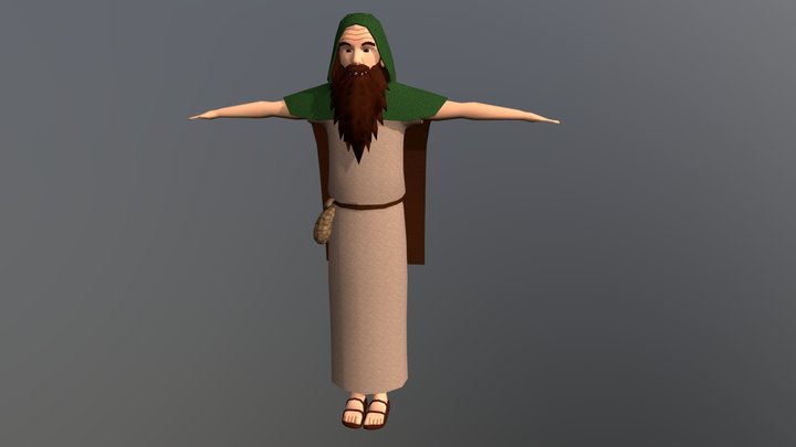 Celtic Druid 3D Model