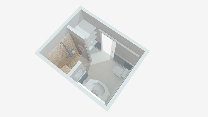 Salle de bain classique 3D Model