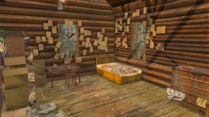 Cozy wooden cabin – Free 3D Model STL