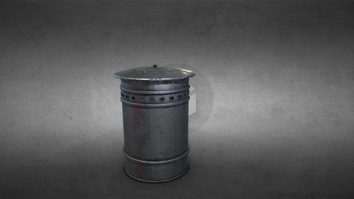 Trash Can 3D Model