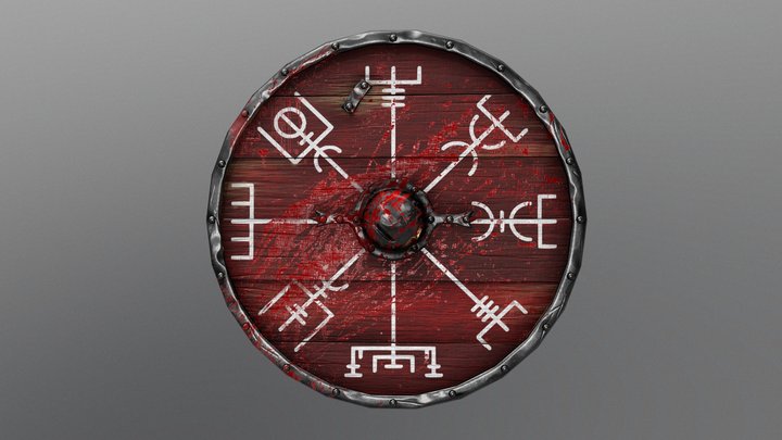 Viking Shield 3D Model