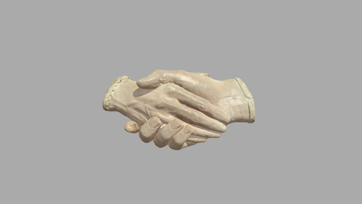 Robert & Elizabeth Barrett Browning hands 3D Model