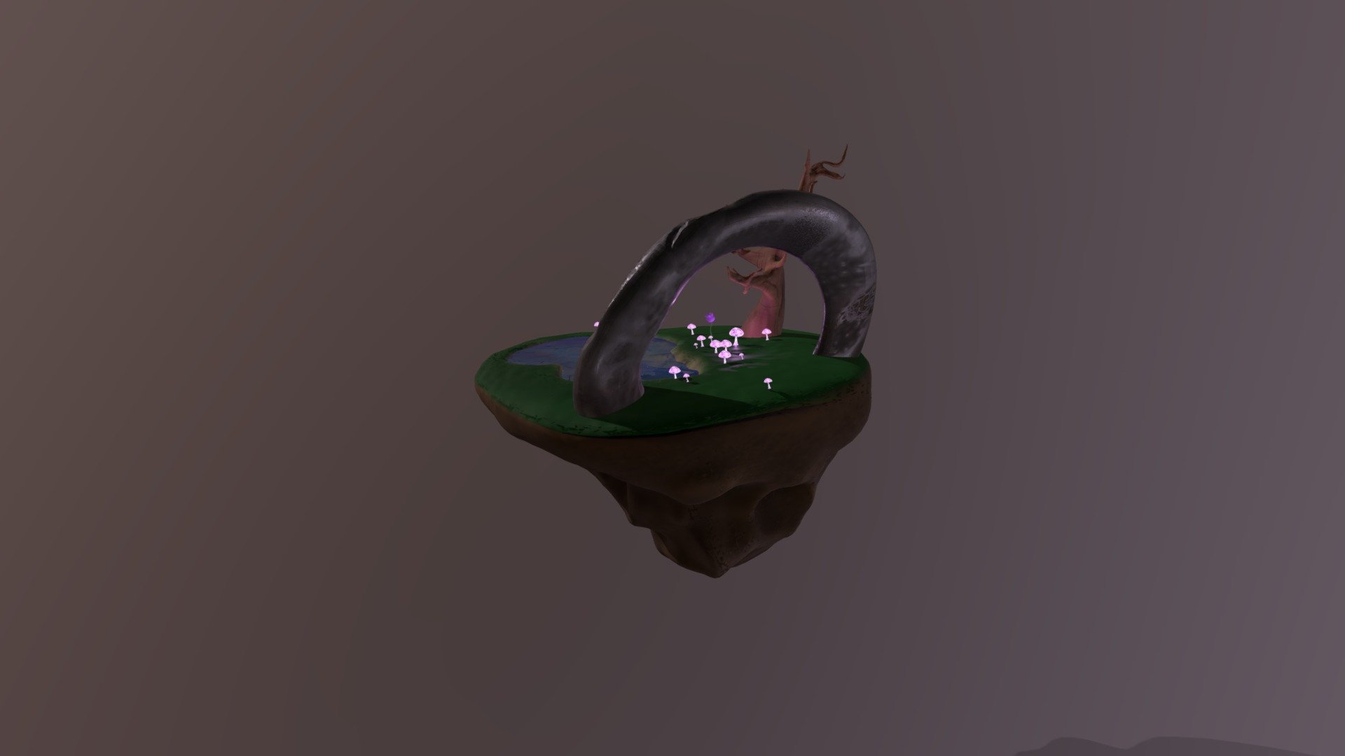 Diorama Isla flotante