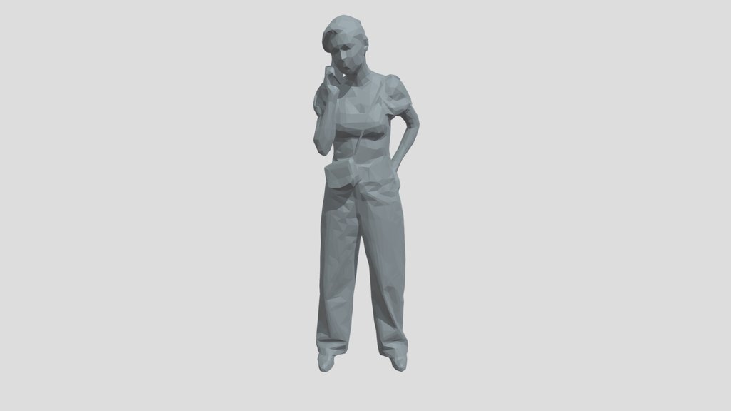 Lowpoly Female Standing