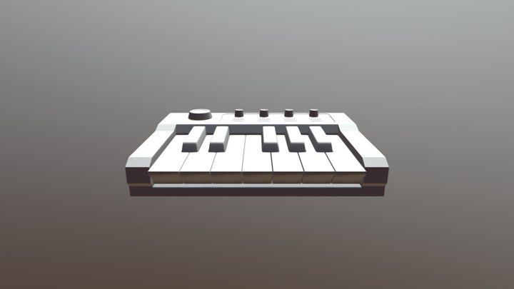 Keyboard Synth 3D Model