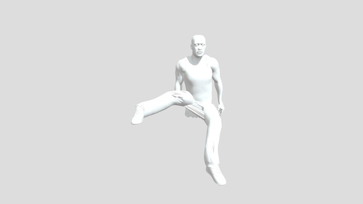Indian bike driving 3D character model 3D Model