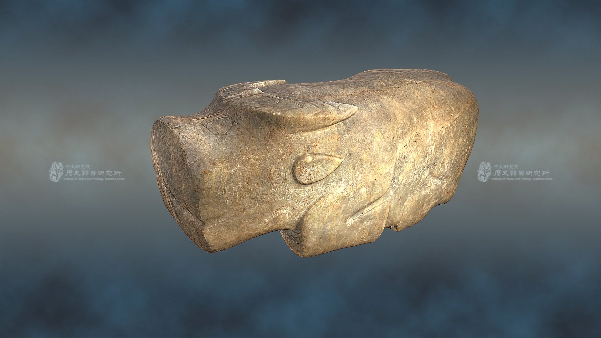 石牛 Marble buffalo — Sketchfab embed 3D viewer