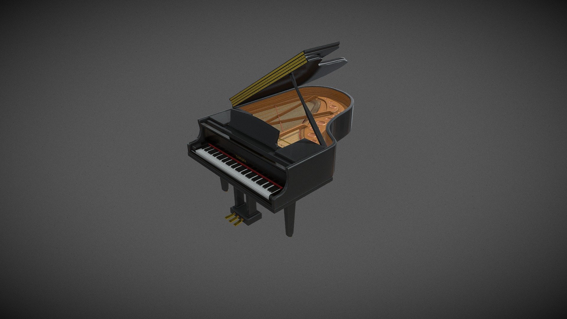 Grand piano - 3D model by thomasCai [ea67709] - Sketchfab