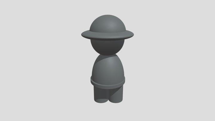 3D Bambi Template 3D Model