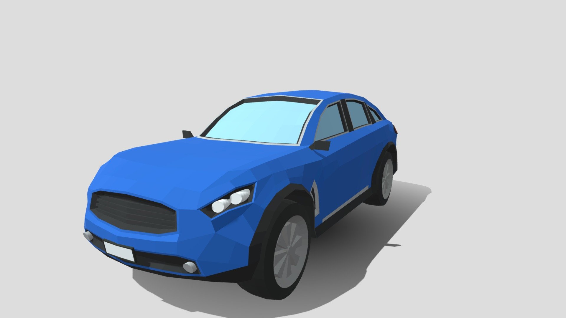 Lowpoly Car Infiniti QX70 Lookalike