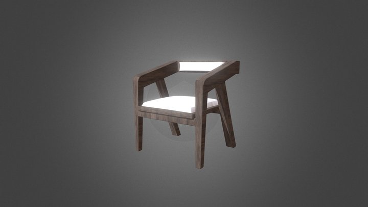 Wood chair 3D Model