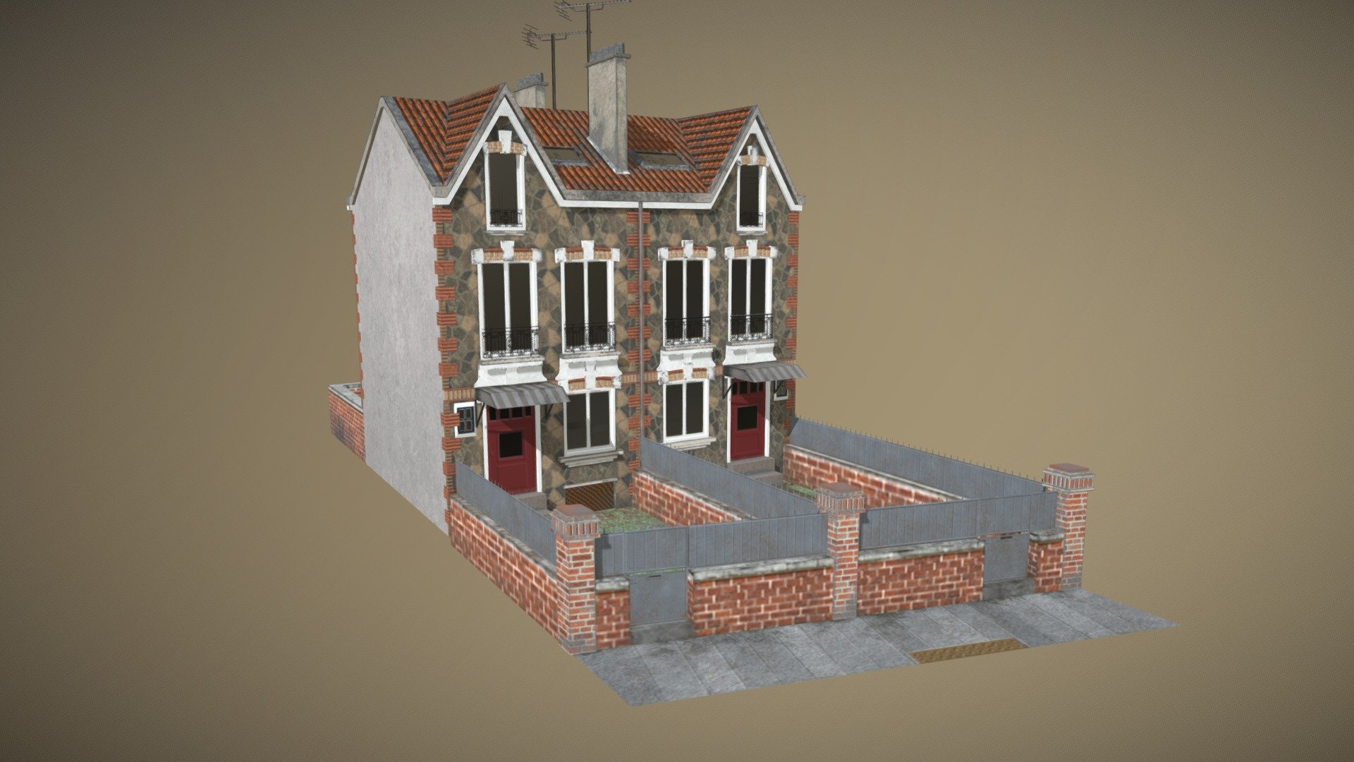 french house - 3D model by Kyyy_24 (@luckyardrianto27) [ea6cc5c ...