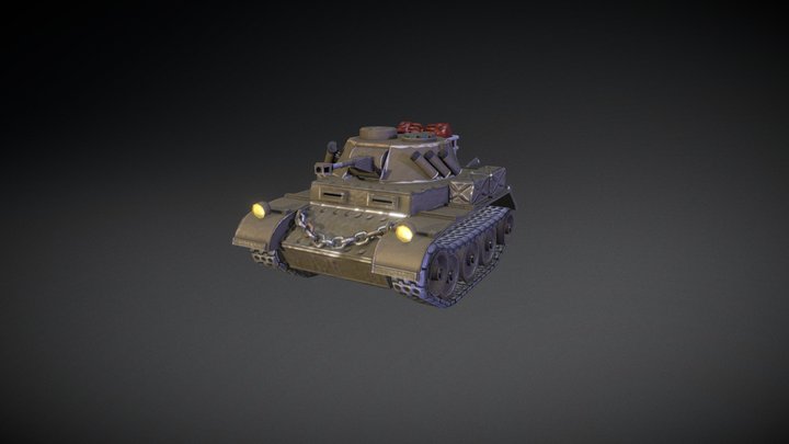 APP-2 "light tank" 3D Model