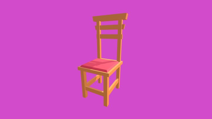 Cadeira-lowpoly 3D Model