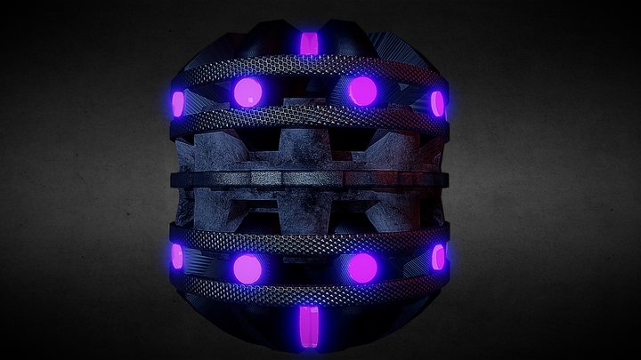 Grenade Science Fiction 3D Model