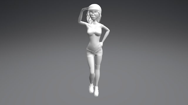 Pinup 3D Model
