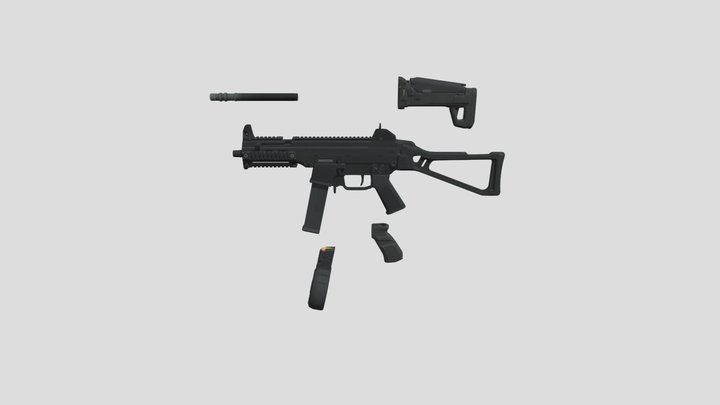 Heckler & Koch UMP – Kostenloses 3D-Modell STL