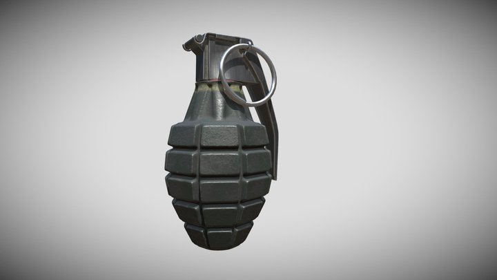 Hand Granade 3D Model