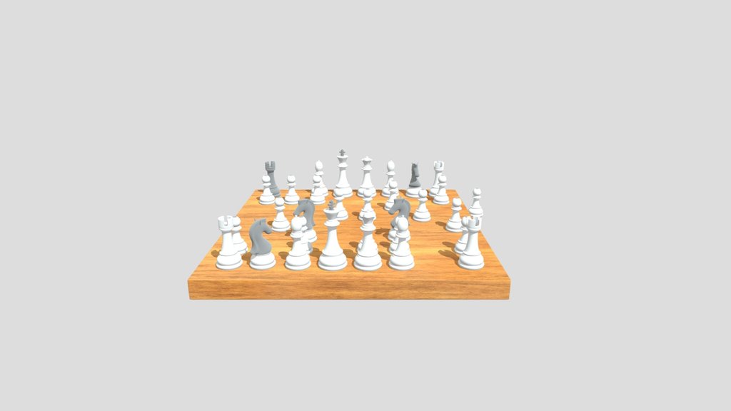Elegant Minimal Chess Set