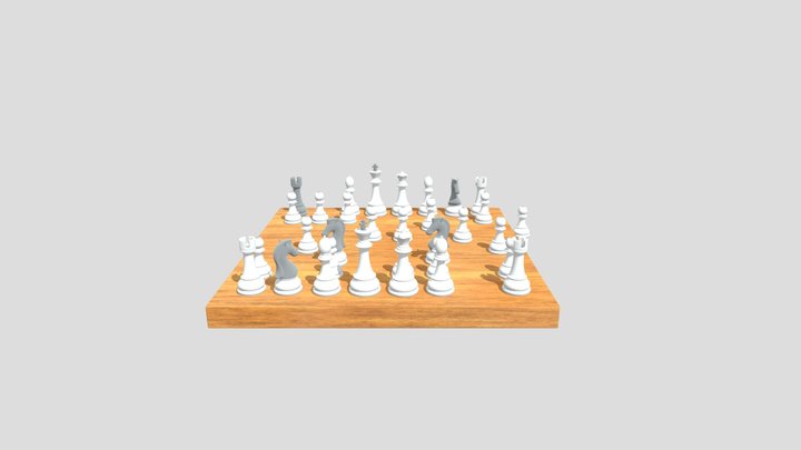 Elegant Minimal Chess Set