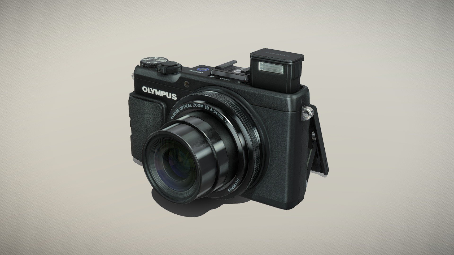 Olympus XZ-2 iHS advanced compact digital camera — Sketchfab embed 3D viewer