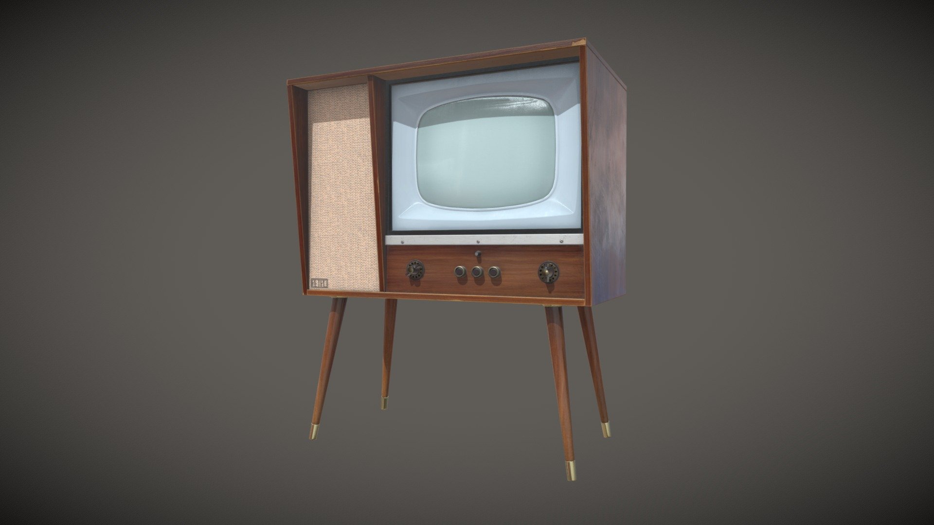 Retro TV Download Free 3D model by Jonathan Brown