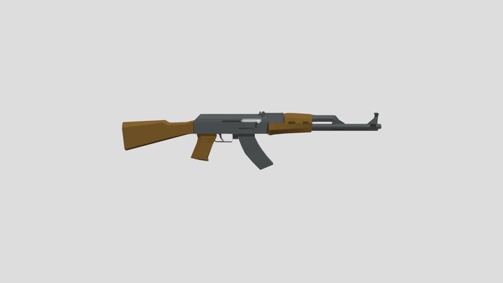 AK-47 | Basic Textures 3D Model