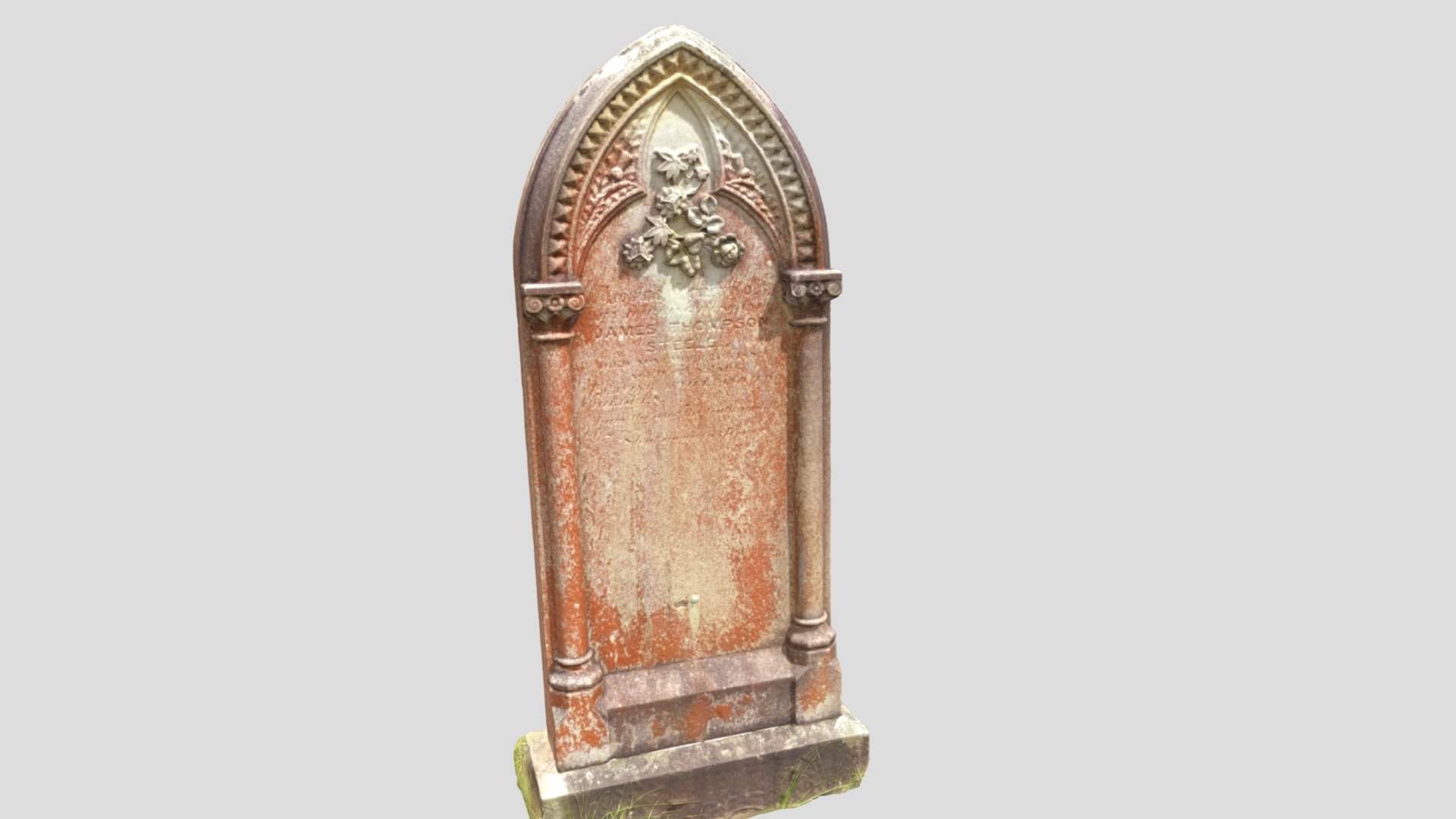 Carved headstone - Rookwood Cemetery  Sydney. — Sketchfab embed 3D viewer