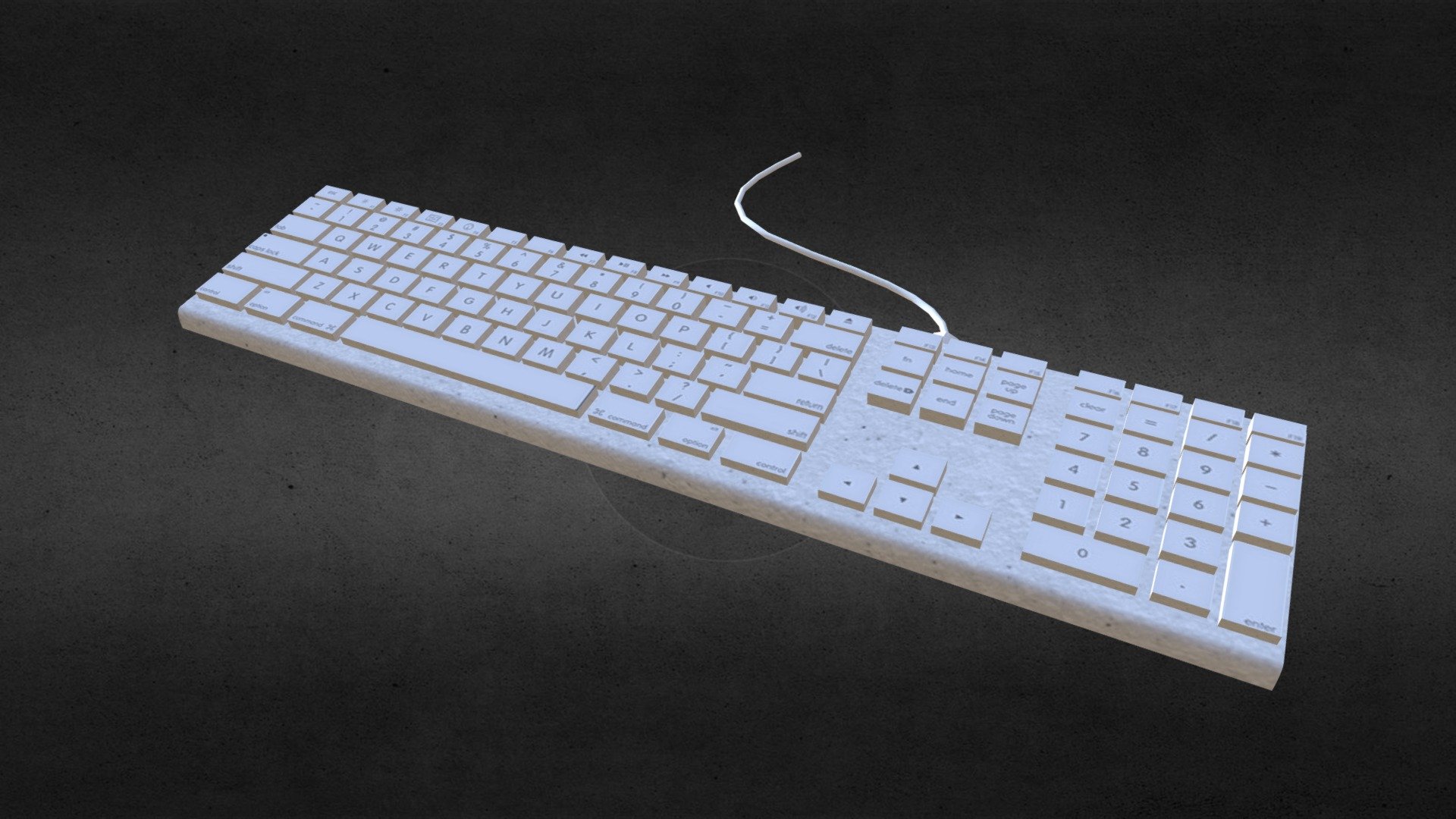 [LowPoly] Computer Keyboard - 3D model by Arasnia Arts (@Arasnia ...