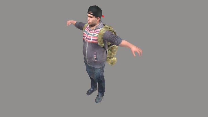 rida sidi ben ali cap backpack 3d model now – Modello 3D gratuito STL