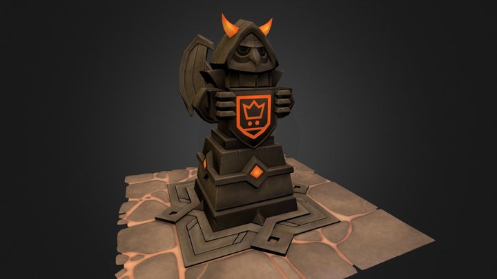 Night Owl Statue 3D Model