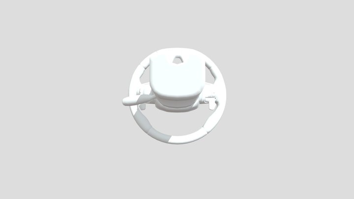 Steering Wheel Highpoly 3D Model