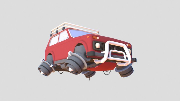 Flying Niva 2046 3D Model